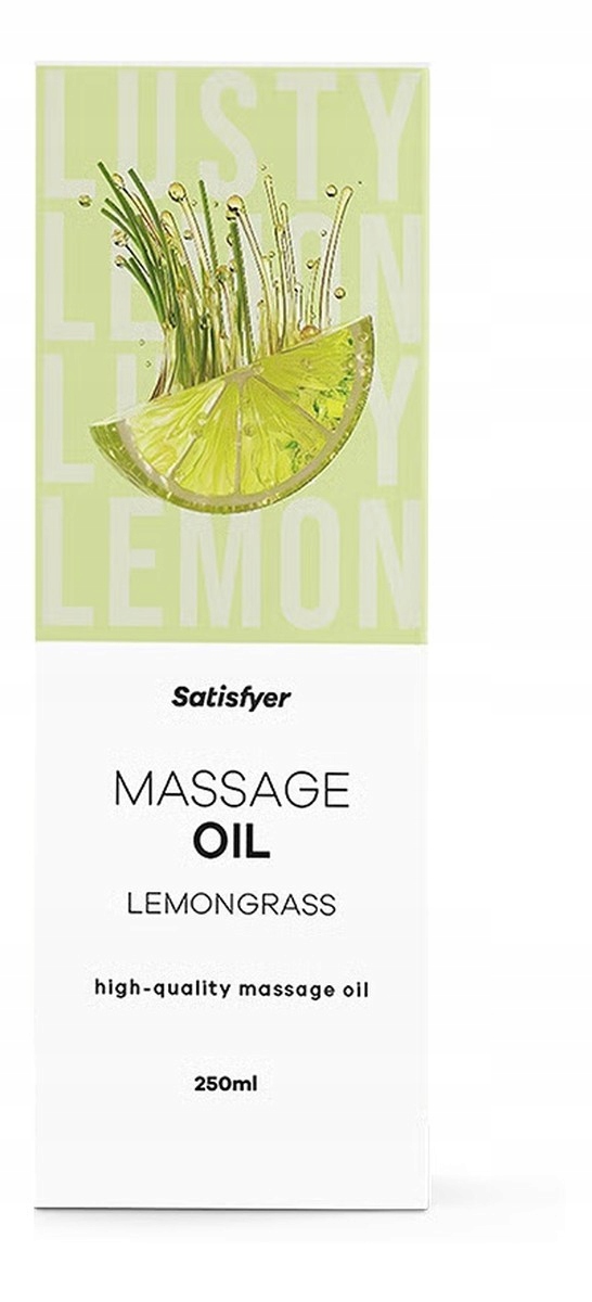 Olejek do masażu Satisfyer Lemongrass 250ml – Wprowadź harmonię do swojego ciała