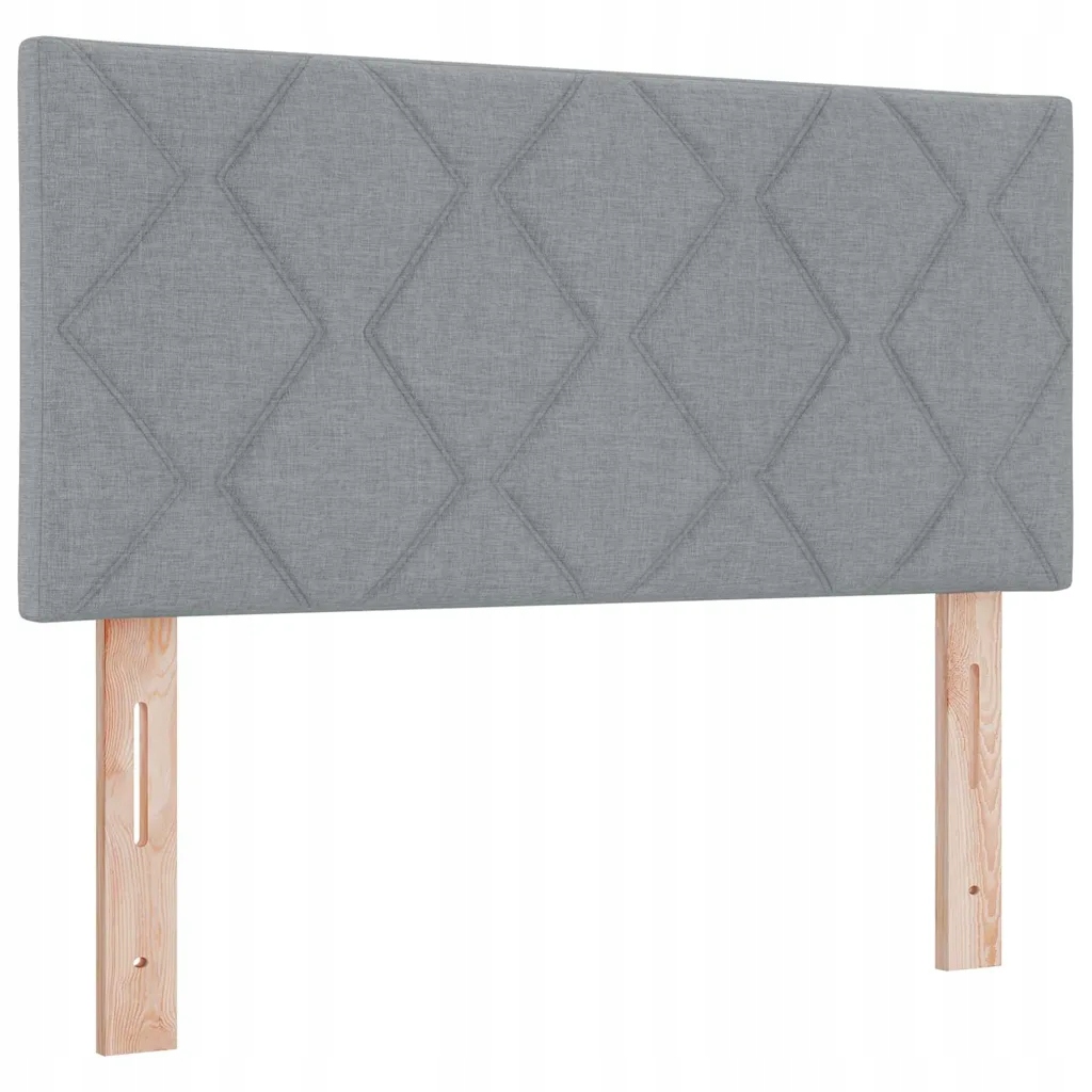 Łóżko Box Spring z materacem - Jasnoszary, 90x200 cm – Komfort i styl w Twojej sypialni