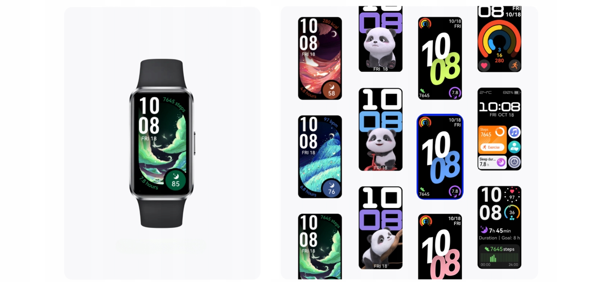 HUAWEI Band 10 (Nora-B29F) – Fioletowa inteligentna opaska do monitorowania aktywności
