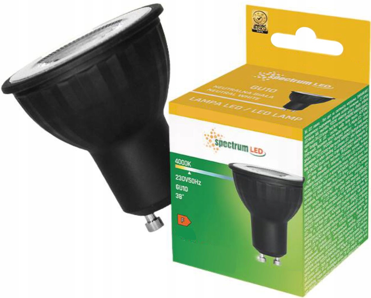 Żarówka LED GU10 6W 450LM 3000K 38 – Energooszczędne oświetlenie do Twojego domu