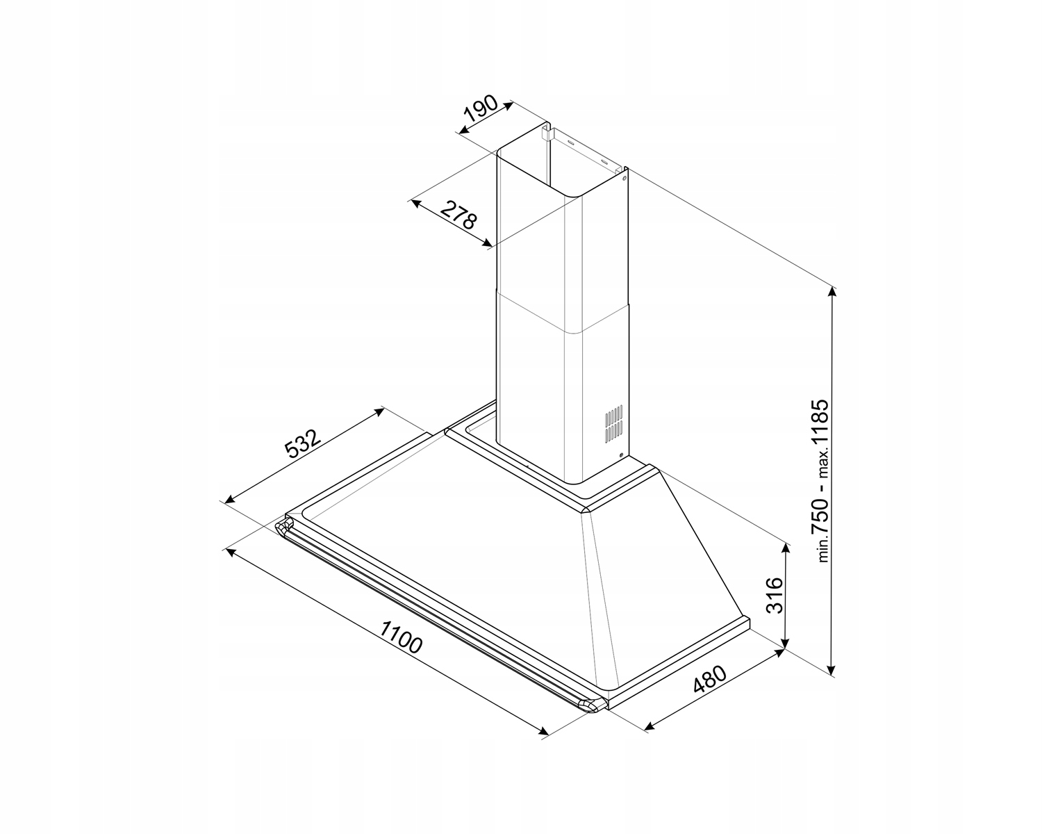 Wydajność i moc – Maksymalna wydajność 788 m³/h
