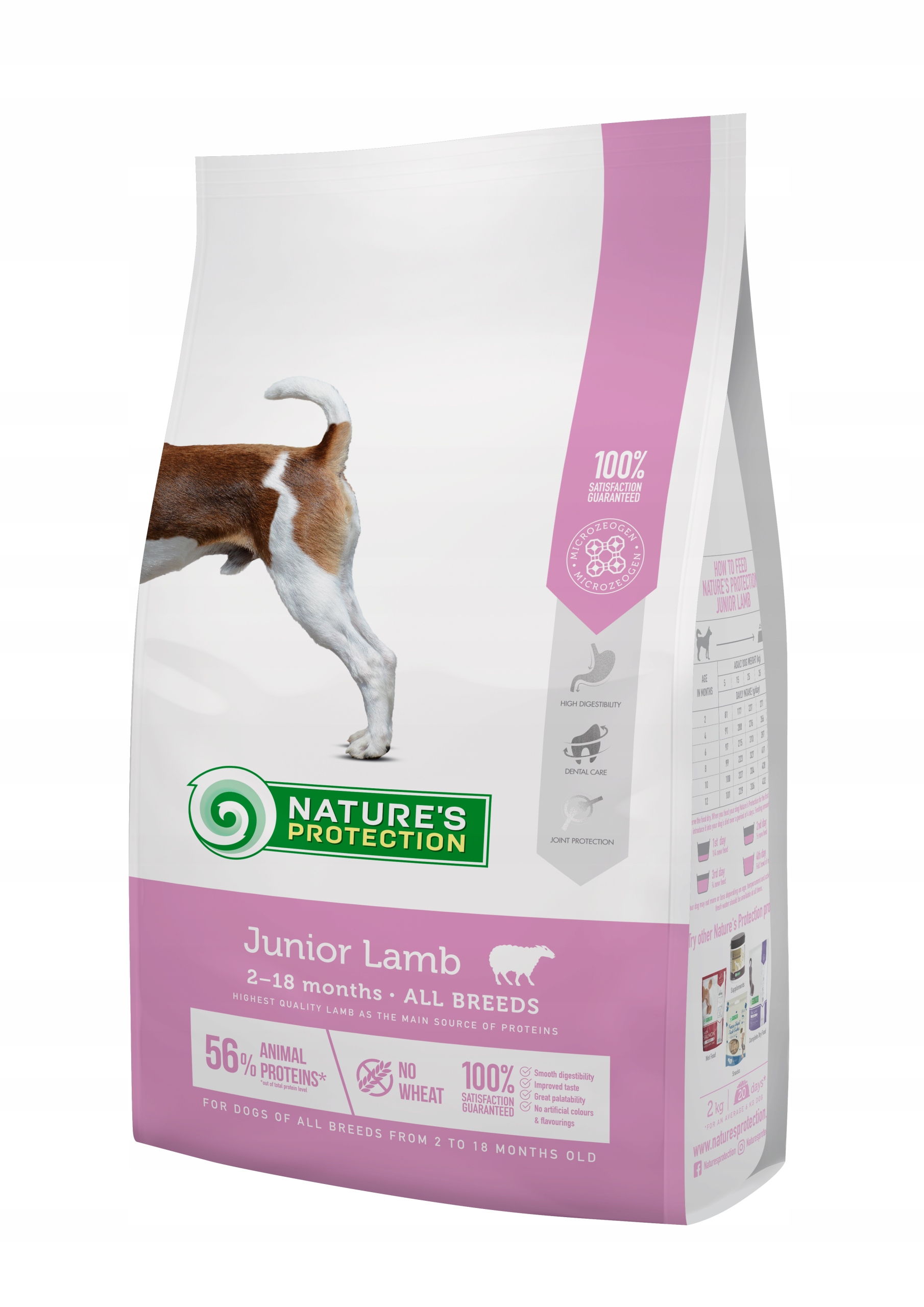 Natures Protection Junior Lamb 2kg – Pełnowartościowa karma dla szczeniąt