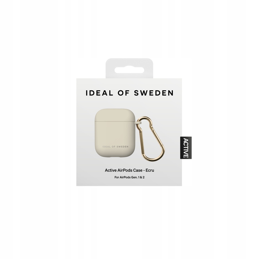 Słuchawki - Ideal of Sweden Etui na słuchawki Active AirPods Ecru – Styl i ochrona w jednym