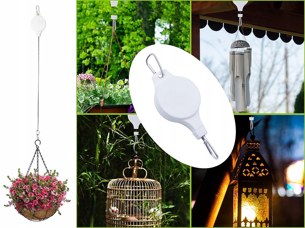 Wysuwany i regulowany uchwyt – Komfortowe zawieszanie roślin