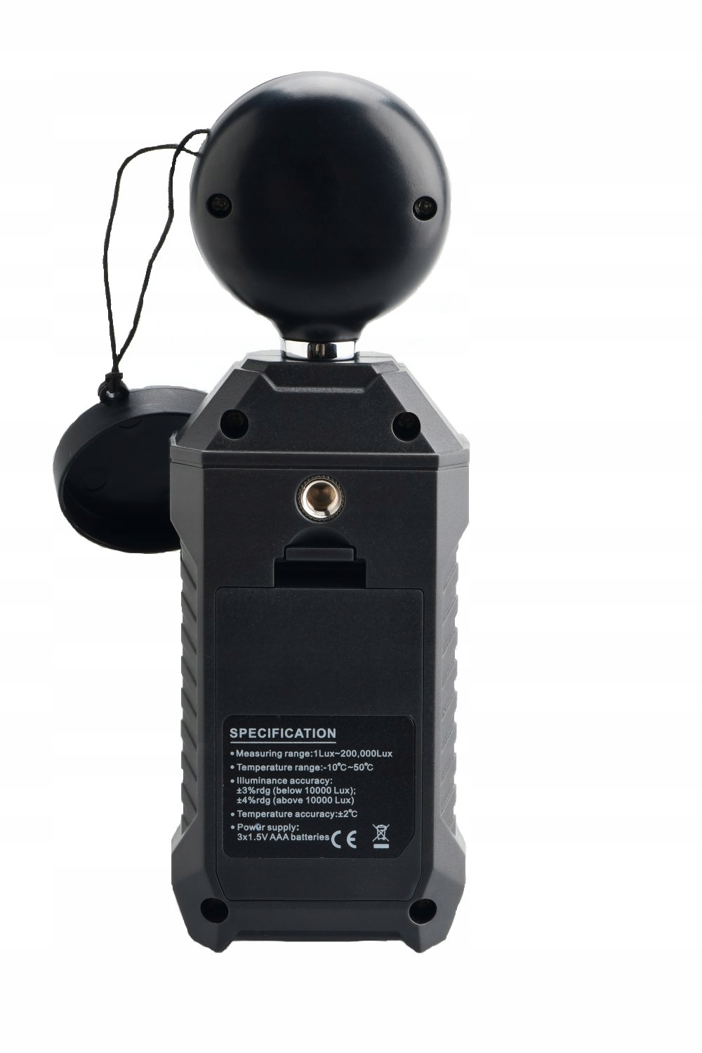 Opis wyświetlacza – Informacje o pomiarach i stanie baterii