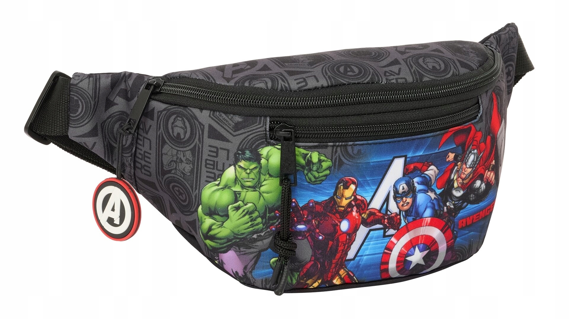 Saszetka na pasku The Avengers Vendetta Czarny – Stylowy wybór dla młodych superbohaterów