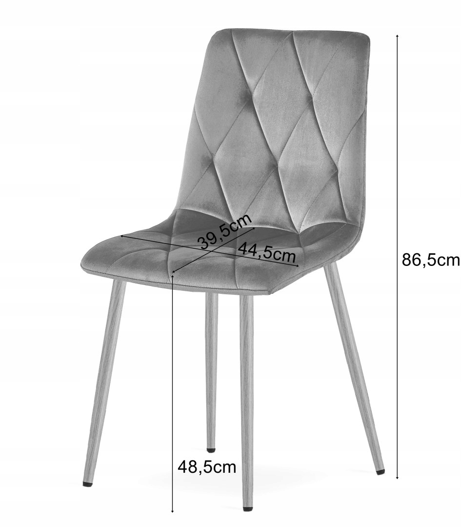 Wymiary i maksymalne obciążenie krzesła LIBRA