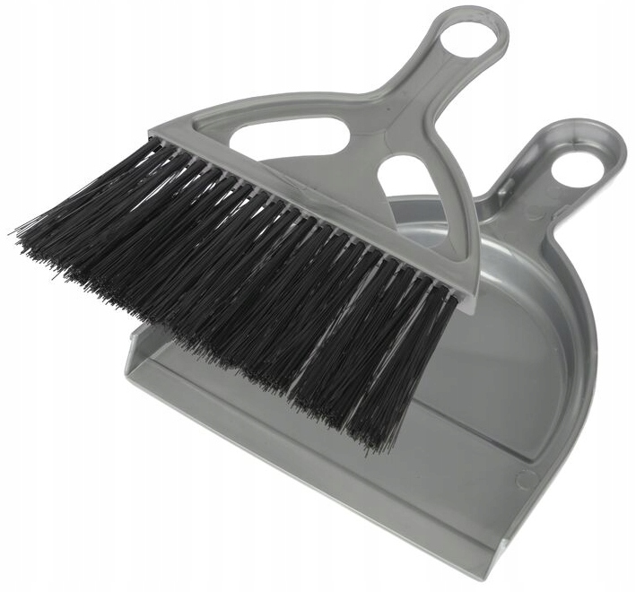 Ravi Szczotka z szufelką srebrny – Praktyczne narzędzie do sprzątania