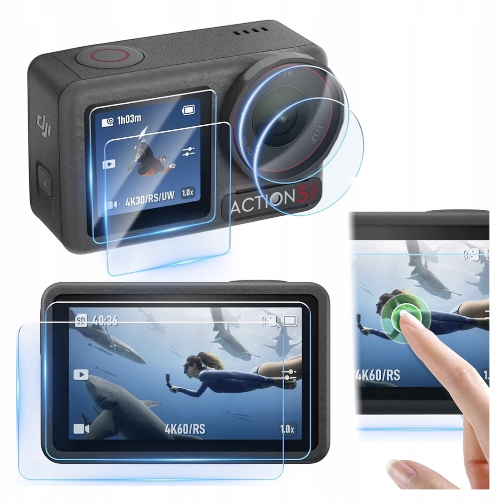 Osłona LCD Telesin S6-FLM-13-TDJ do kamer DJI Action 5 Pro – Maksymalna ochrona dla Twojej kamery