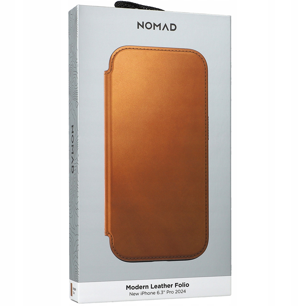 Nomad Modern Leather Folio – Eleganckie etui dla iPhone 16 Pro