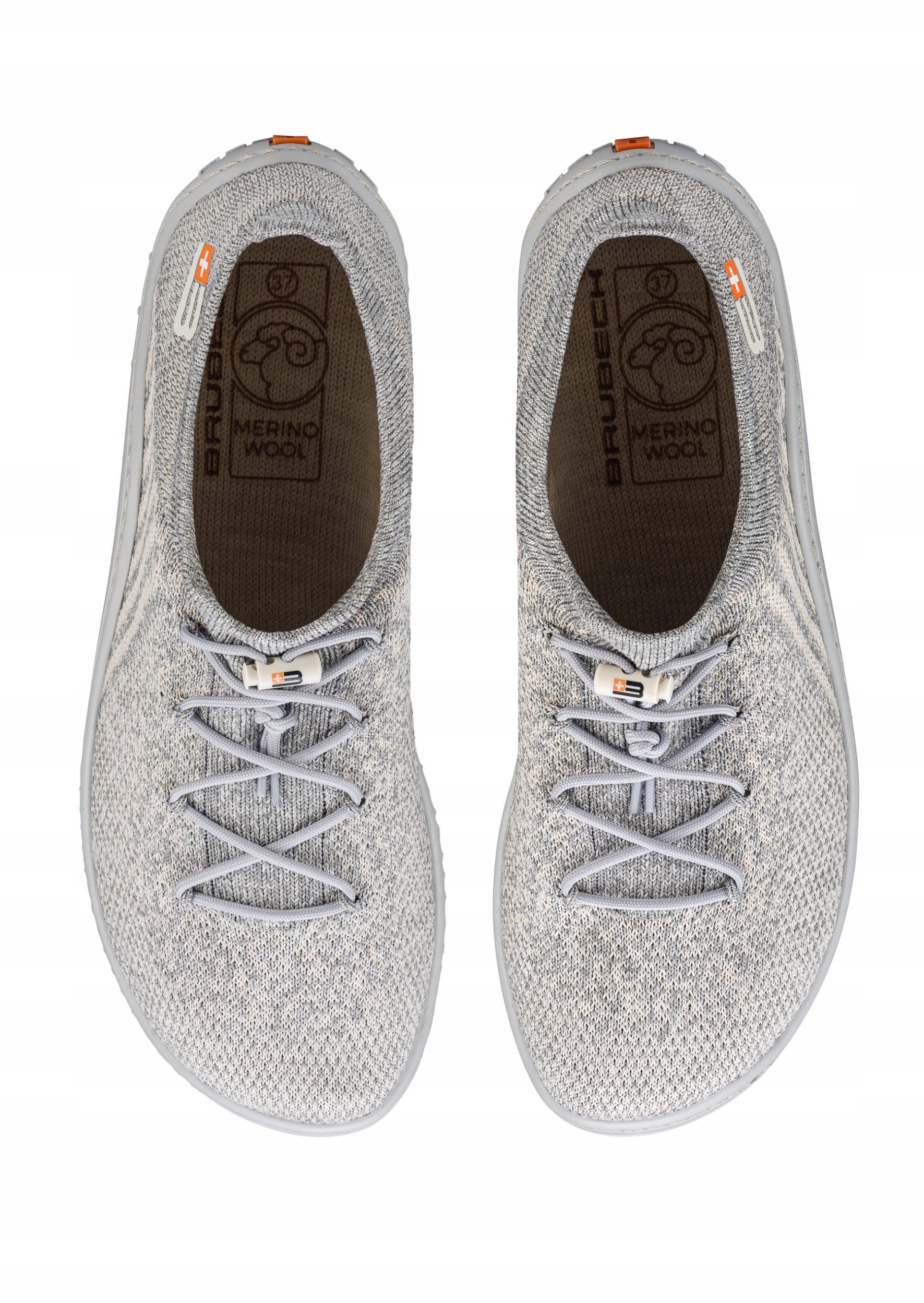 Buty damskie Brubeck Barefoot Merino – Jasnoszare/Szare 40