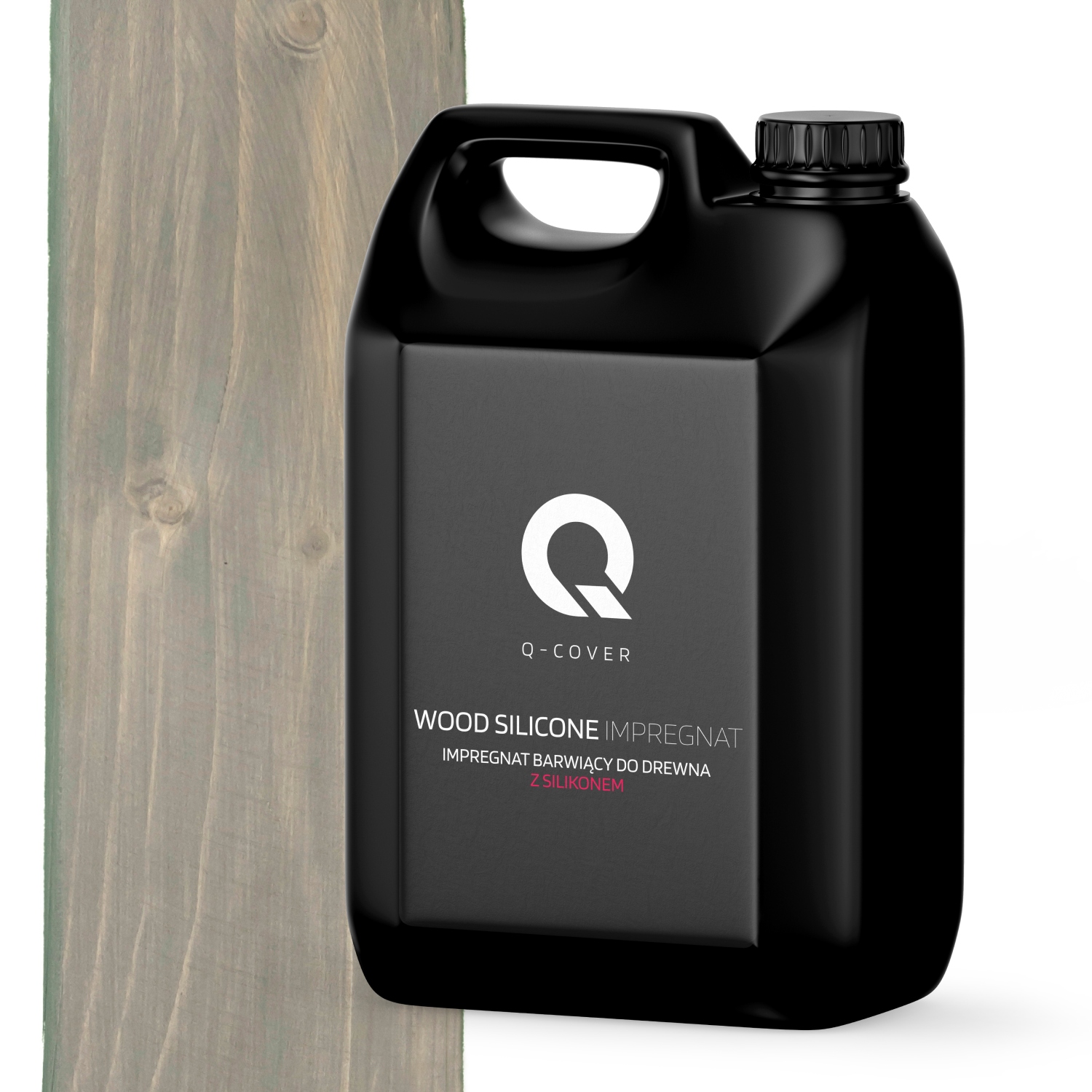 IMPREGNAT BARWIĄCY DO DREWNA Z SILIKONEM 2w1 | KOLOR SZAROŚĆ CIEMNA 7046 MAT | 5L