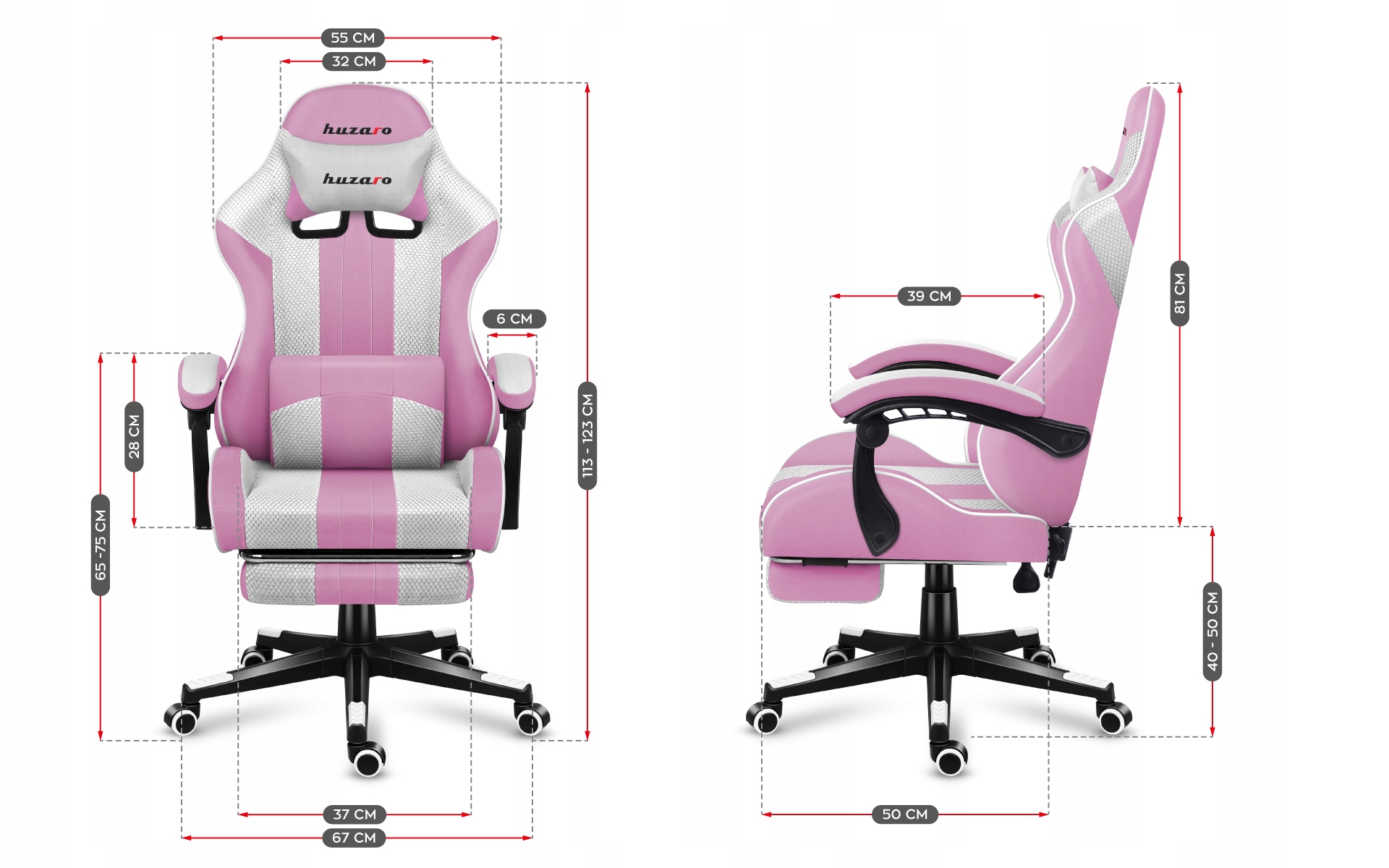 Specjalnie wyprofilowane oparcie dla zdrowia pleców