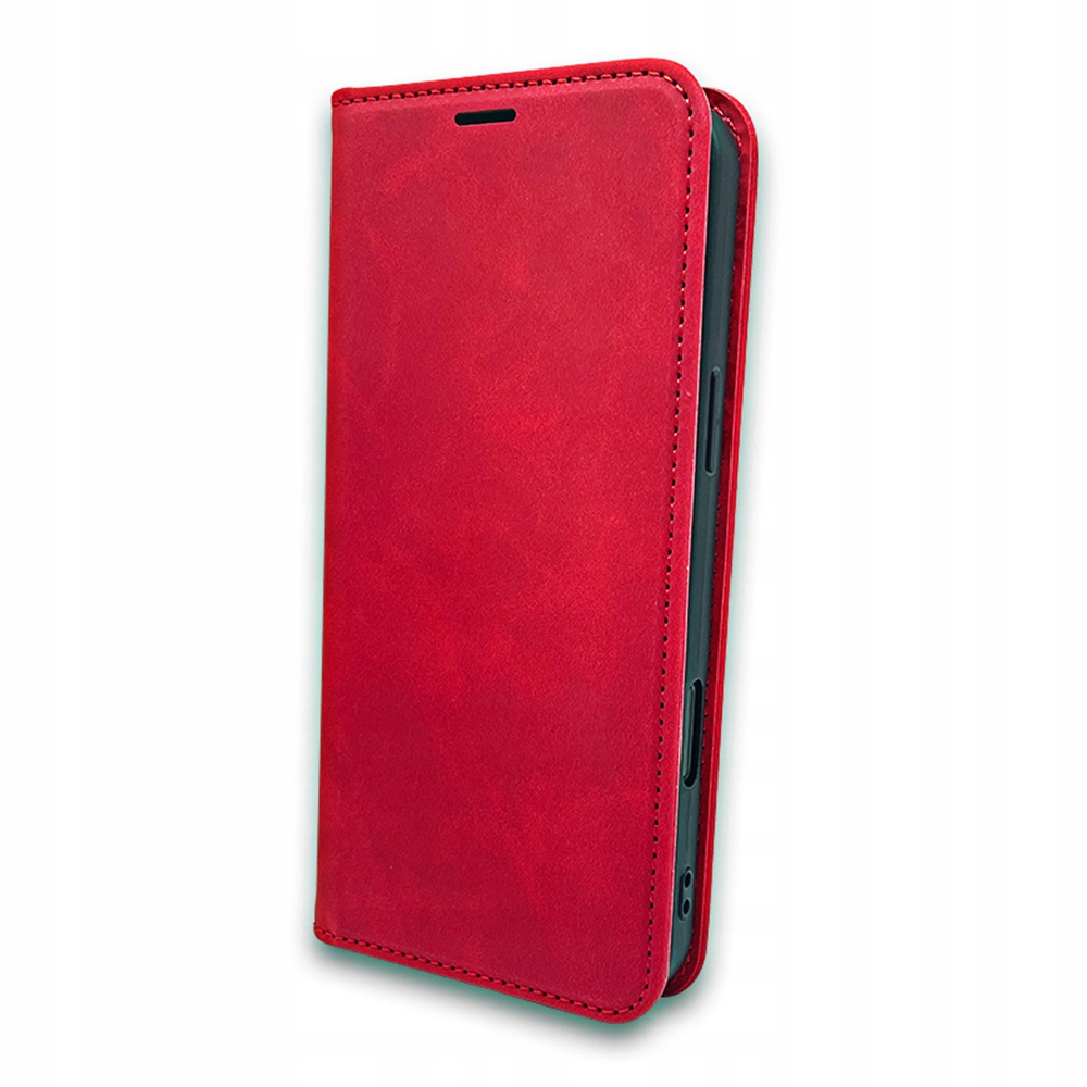 Otwierane etui Samsung Galaxy A35 5G Smart Suede case Red – Elegancja i ochrona w jednym