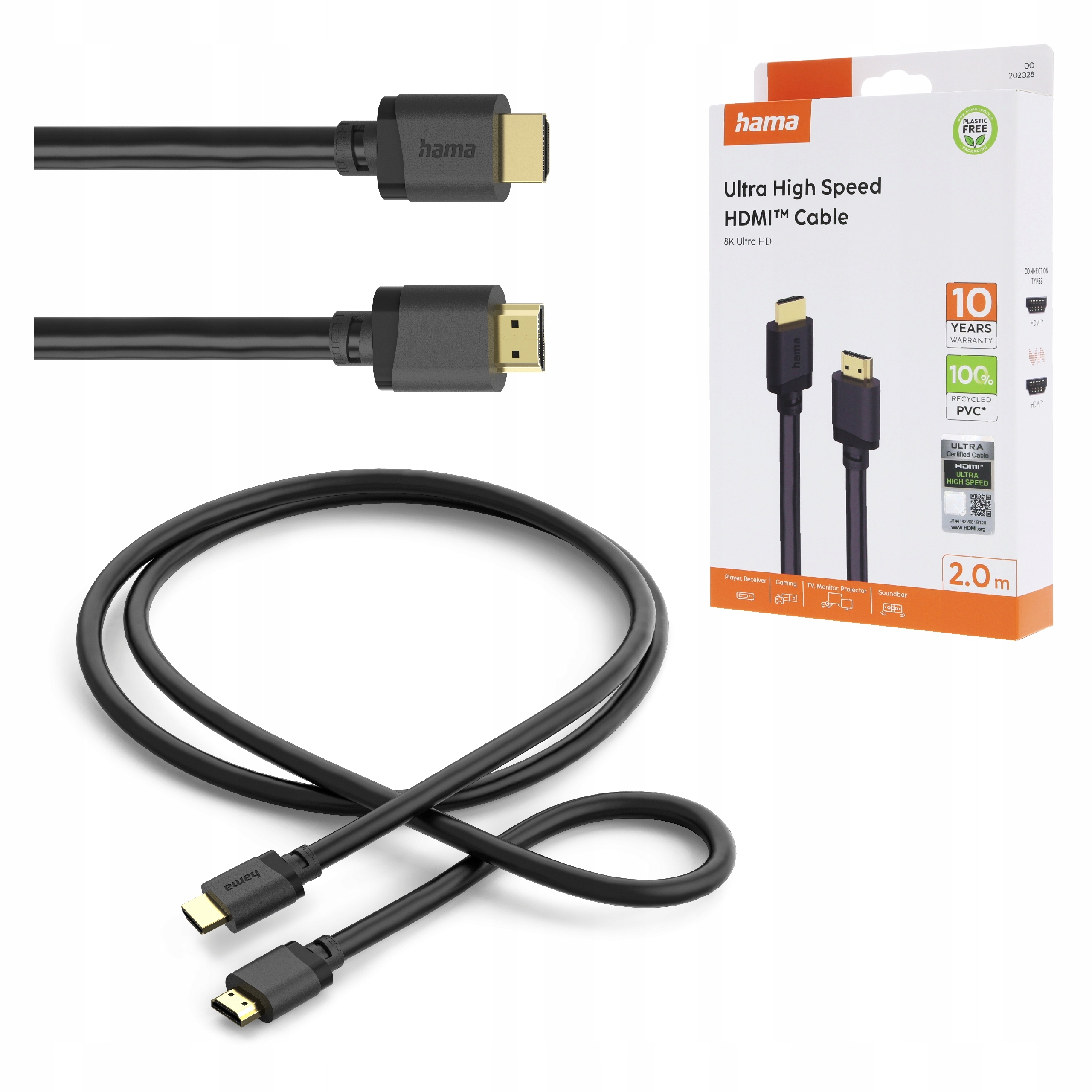 Kabel HDMI Ultra High Speed HDMI™ 2M – Idealne połączenie dla Twojego sprzętu