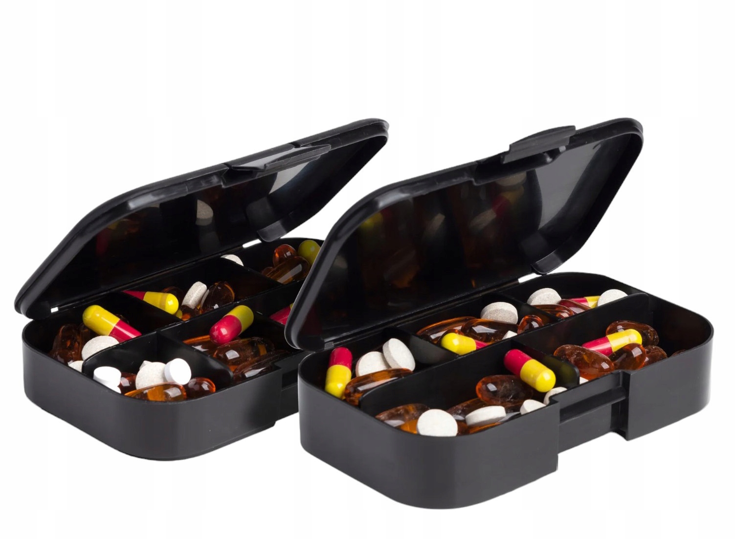 SmartShake - Pojemnik na leki 2-pack w kolorze czarnym