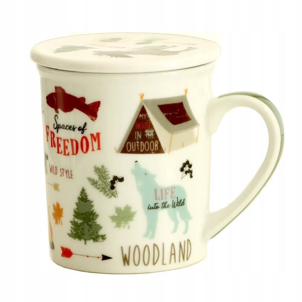 Dziki kubek na herbatę WOODLAND porcelana 250ml