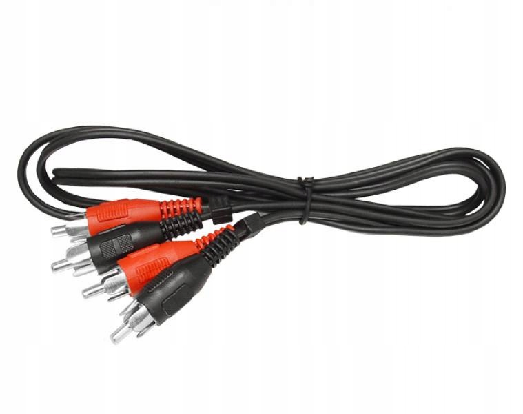 Kabel RCA (Cinch) x2 - RCA (Cinch) x2 3m czarny (KPO2610-3) – Idealne połączenie audio
