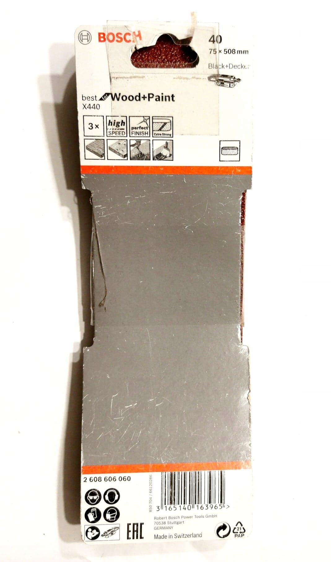 Doskonałe właściwości papieru ściernego X440