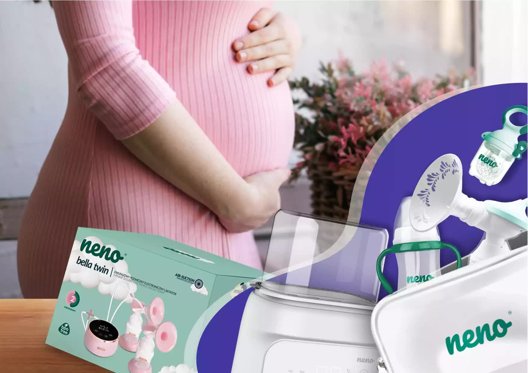 kobieta w ciąży i produkty Neno