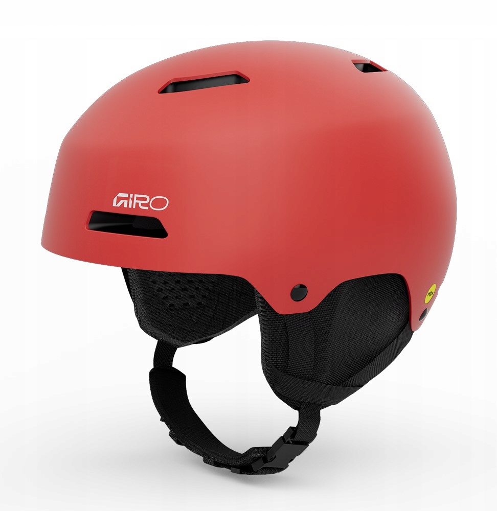 Kask zimowy GIRO LEDGE FS MIPS matte red roz. M – Bezpieczeństwo i styl na stoku