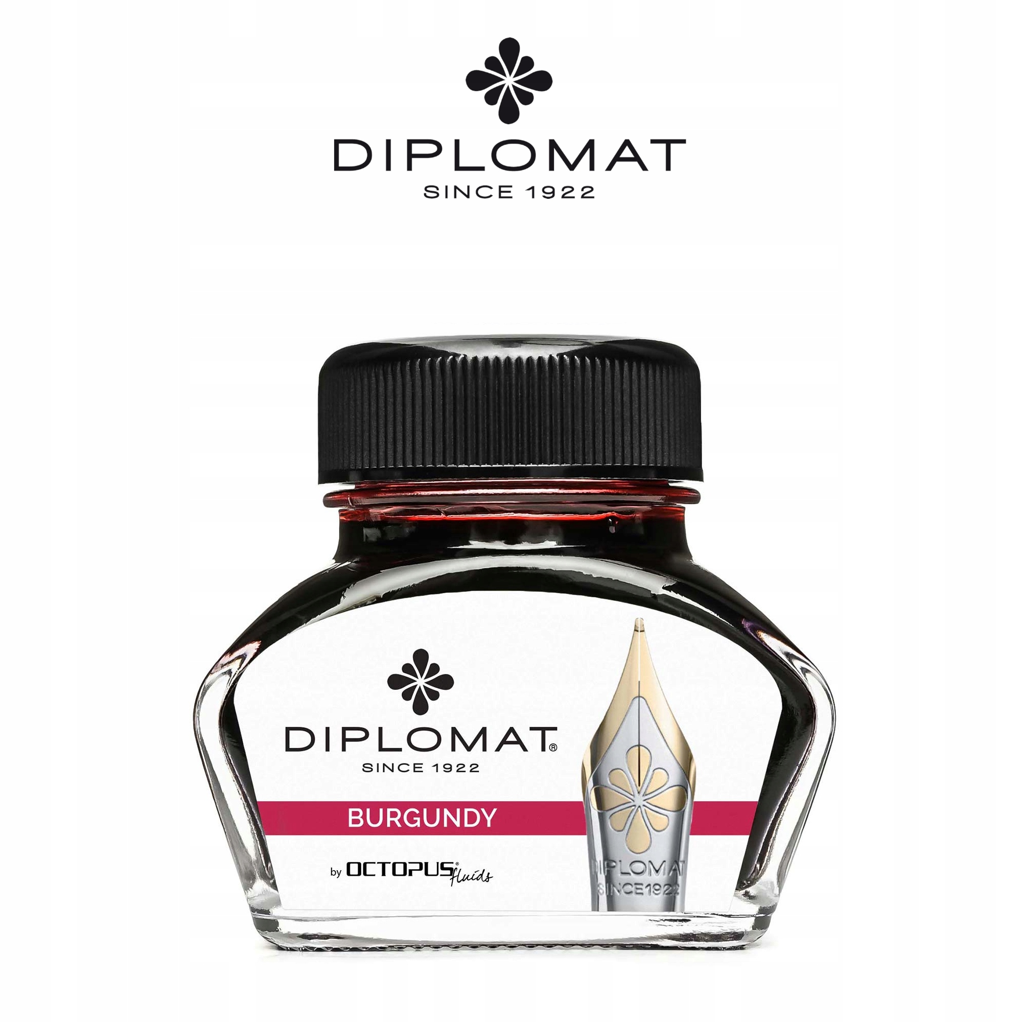 Atrament Diplo Octopus 30 ml – Elegancja w burgundowym kolorze