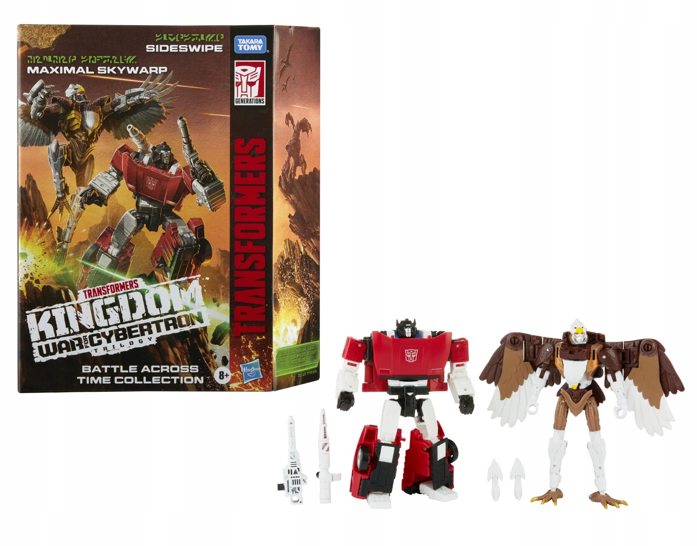 TRANSFORMERS KINGDOM MAXIMAL SKYWARP SIDESWIPE – Epicka bitwa na wyciągnięcie ręki