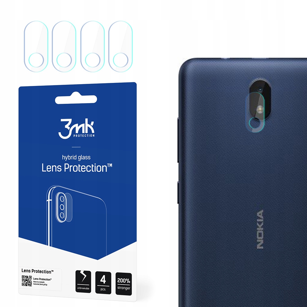 NOKIA C1 2ND EDITION - Ochrona obiektywu 3MK