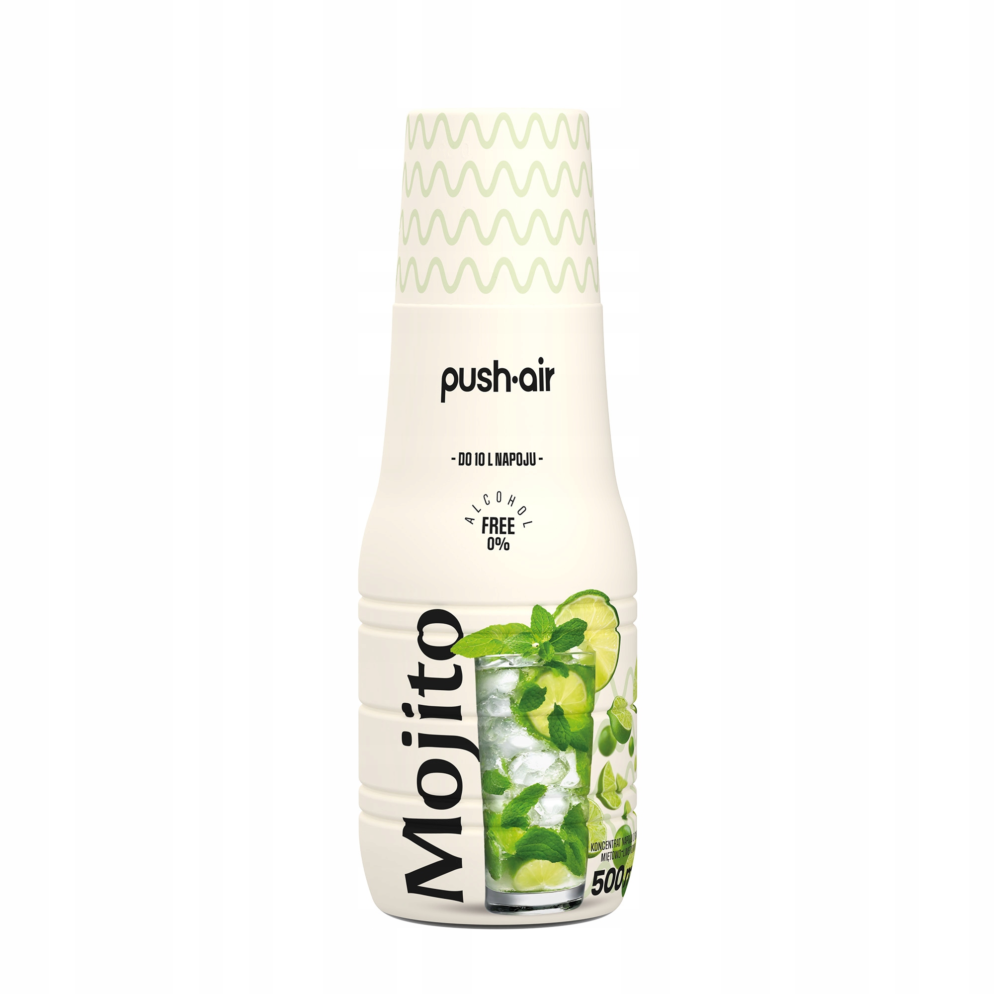 PUSHAIR Syrop do Wody MOJITO Koncentrat do Saturatora Dafi 500 ml – Orzeźwiający smak w każdej kropli