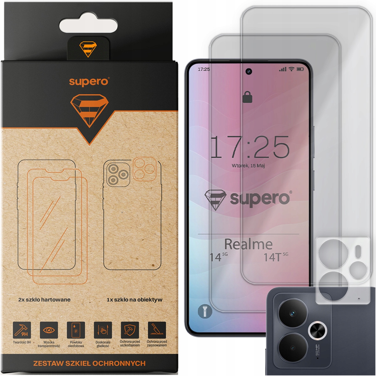 Szkło hartowane Supero do Realme 14 5G/14T 5G – Ochrona na najwyższym poziomie