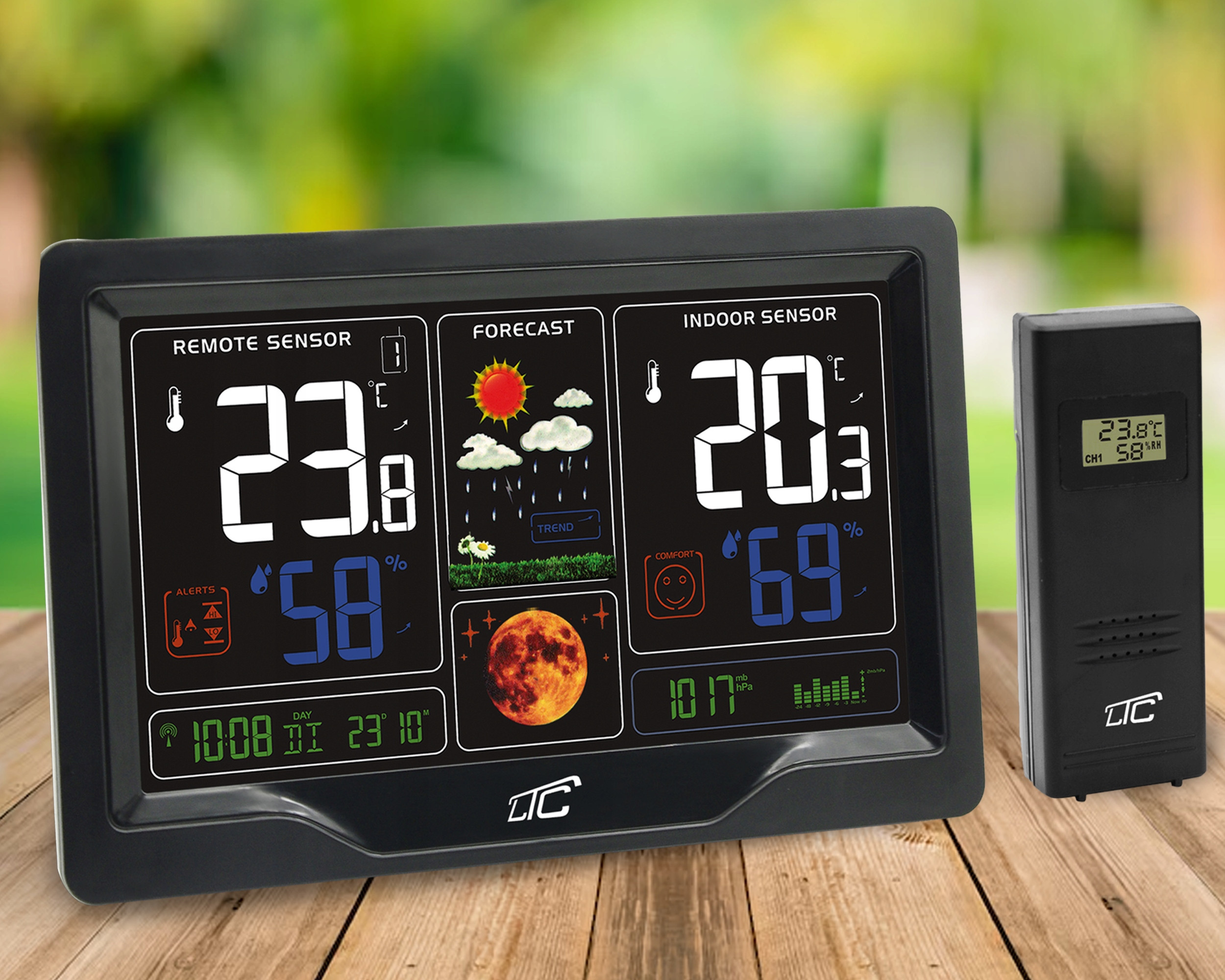 Stacja pogodowa LTC z kolorowym wyświetlaczem LXSTP09C – Twoje okno na pogodę