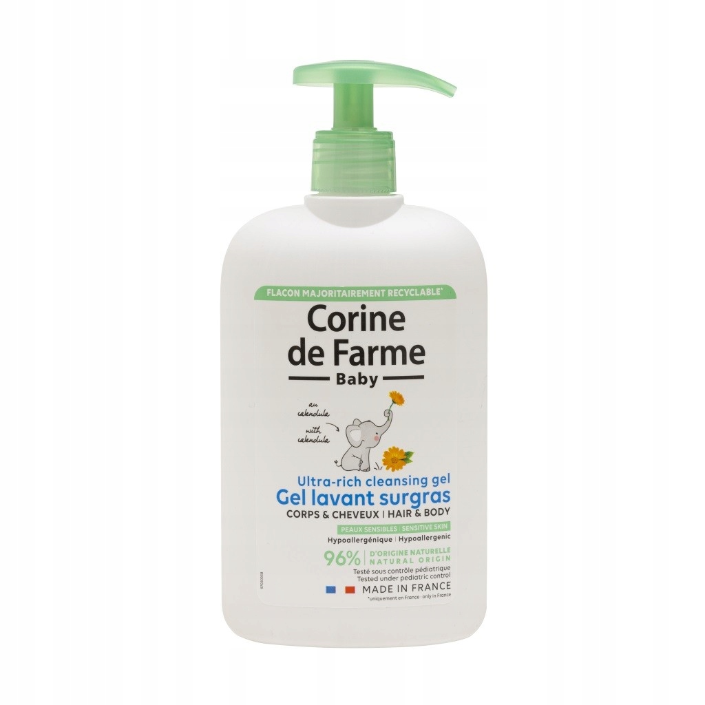 CORINE DE FARME Baby Delikatny żel do ciała 2w1 500 ml – Idealna pielęgnacja dla Twojego dziecka