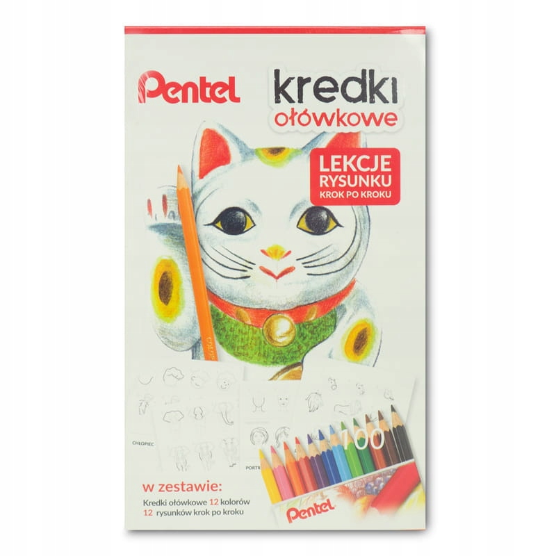 Wysokiej jakości kredki ołówkowe 12 kolorów