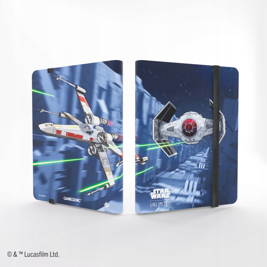 Gamegenic: Star Wars Unlimited Card Game - 18-Pocket Album - X-wing/Tie Fighter – Idealny dla fanów Star Wars