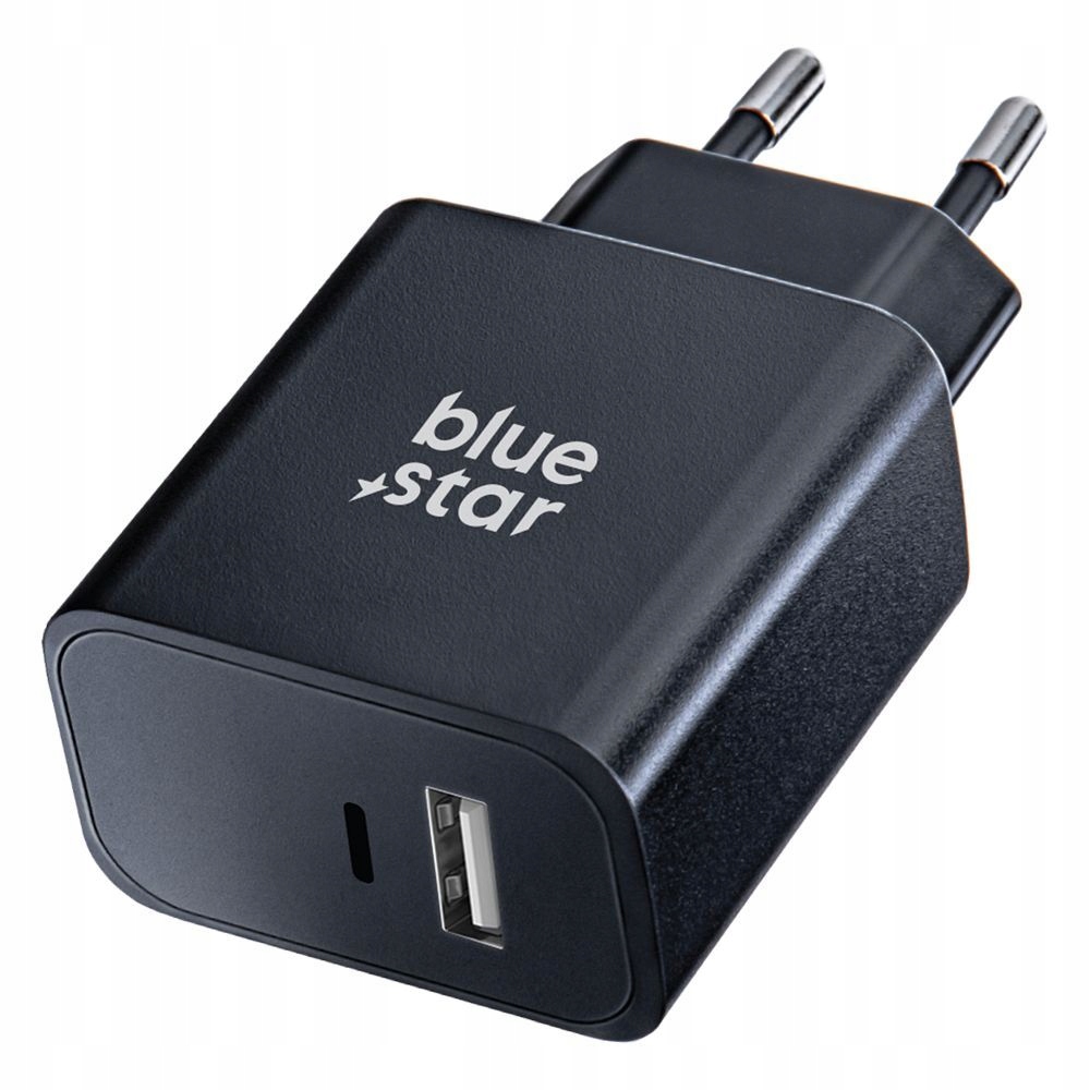 Ładowarka sieciowa Blue Star USB C + USB A QC4.0 PD 3A 25W TFB-TC-25WPD – Szybkie ładowanie w zasięgu ręki