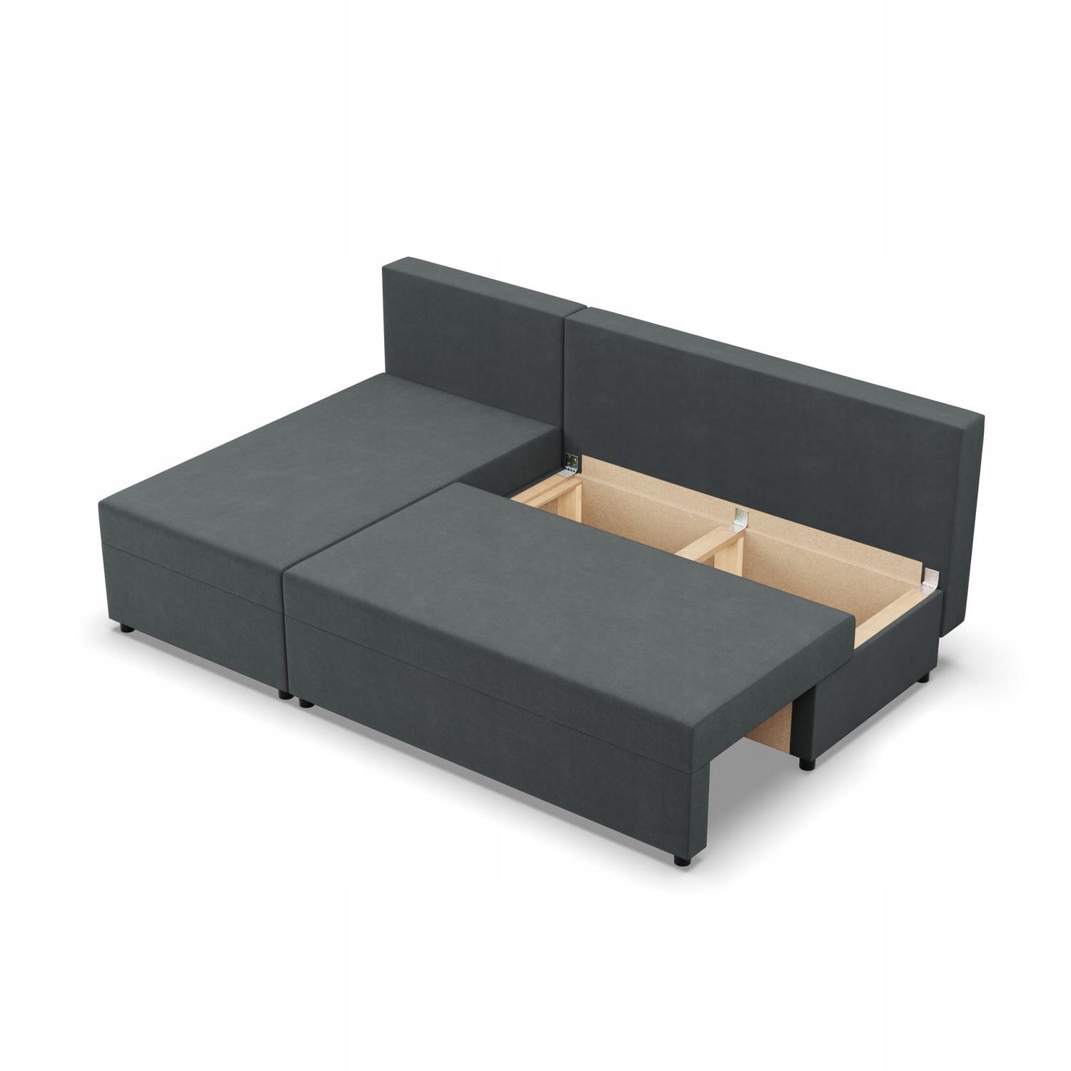 Wygodne poduszki oparciowe i pojemnik na pościel