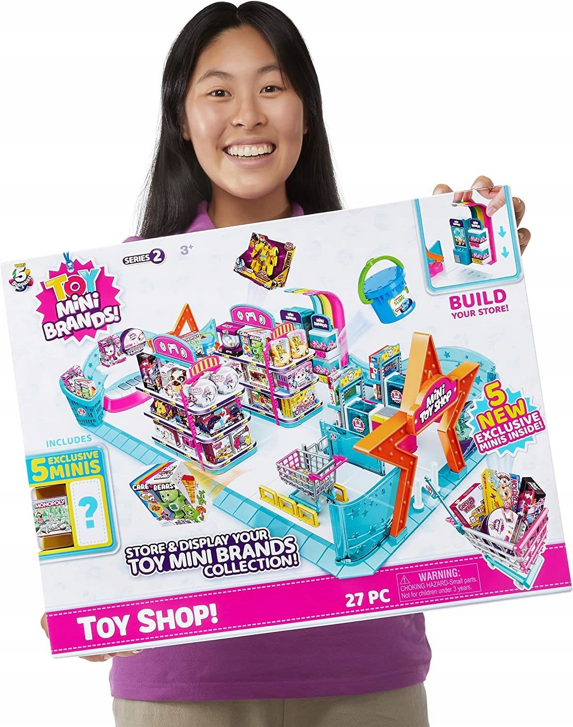 Realistyczne akcesoria do zabawy – półki, kasa i wózek