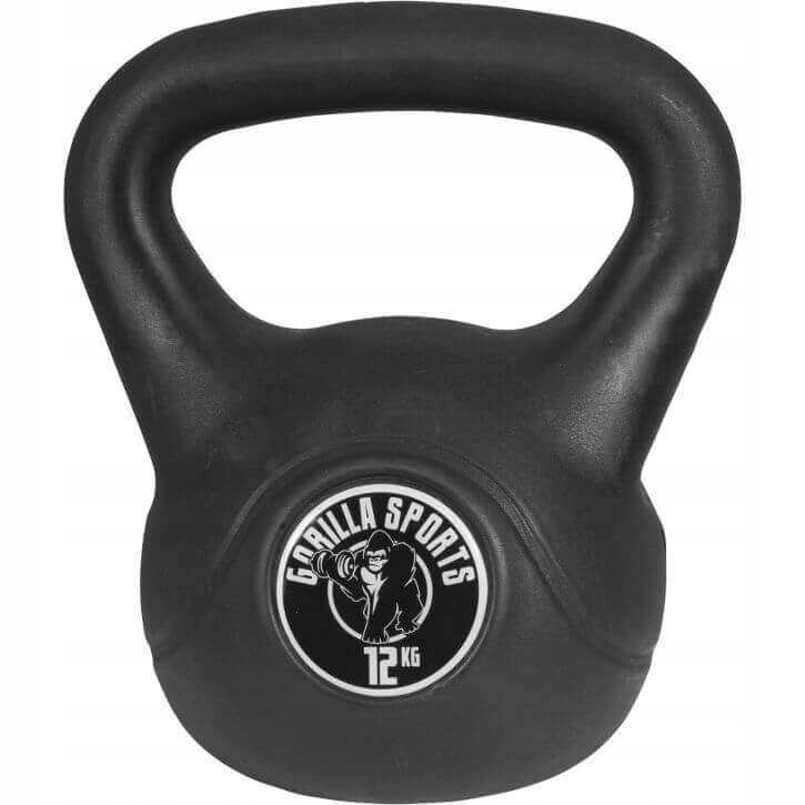 Kettlebelle 12 kg winyl Gorilla Sports – Idealny wybór dla Twojego treningu