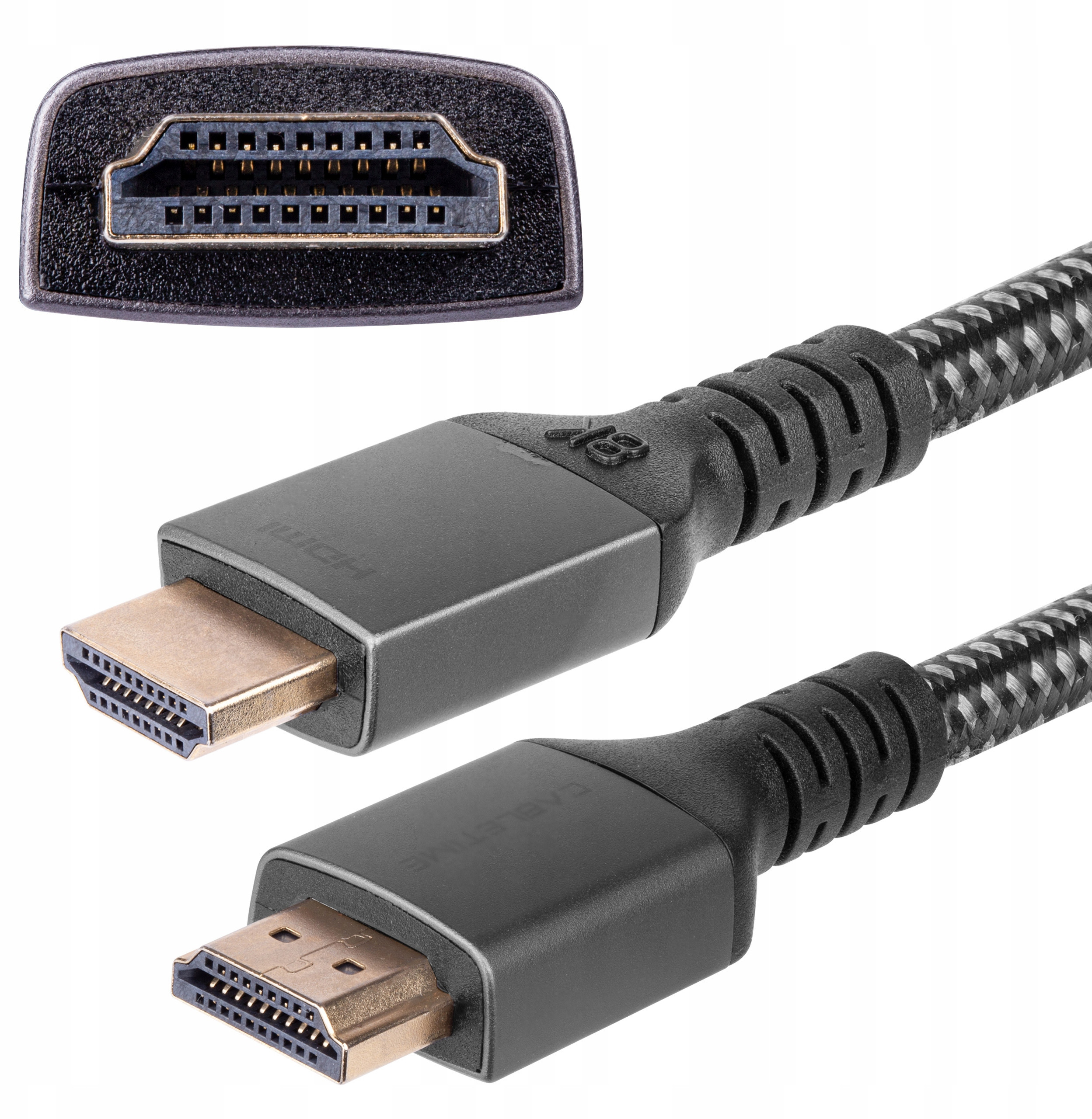 AUDA CableTime Kabel HDMI 2.1 8K Ultra High Speed 8K@60 4K@120 1m – Najwyższa jakość obrazu