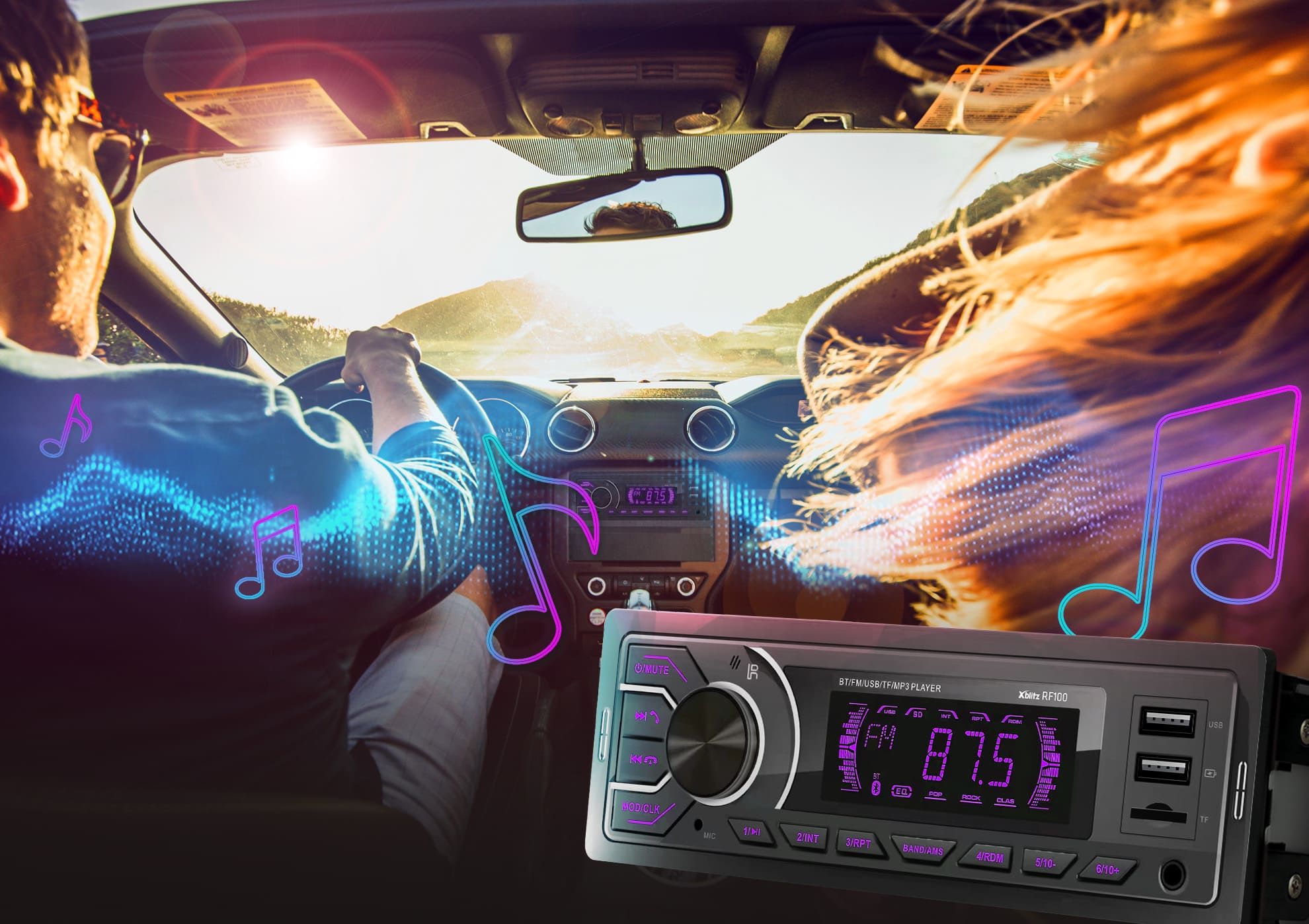 Radio samochodowe z bluetooth Xblitz rf100