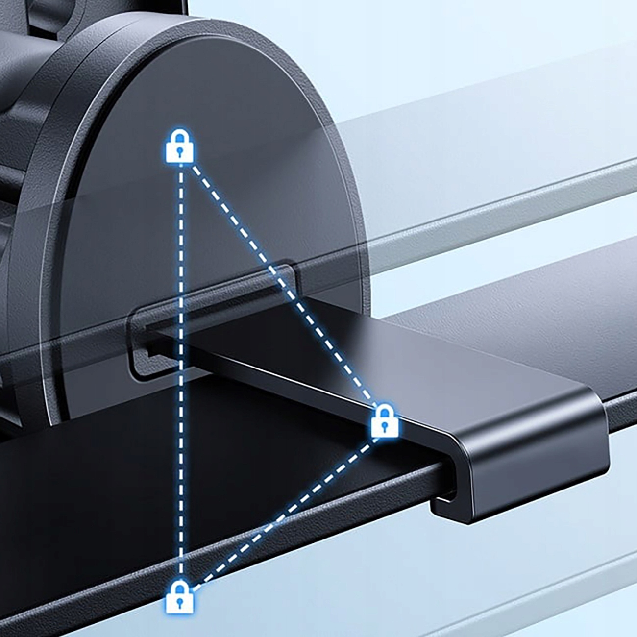 Stabilne mocowanie dla bezpieczeństwa telefonu