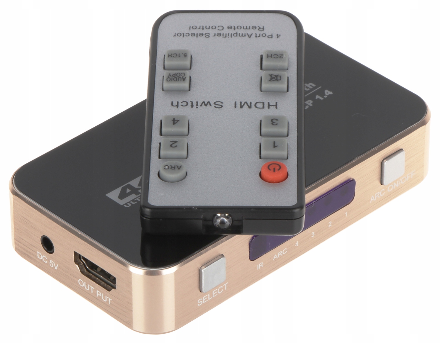 Przełącznik HDMI-SW-4/1-2.0 – Wybór źródła sygnału w zasięgu ręki