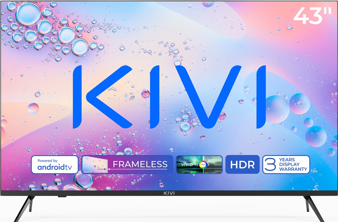 Stylowy bezramkowy design i elegancki czarny kolor