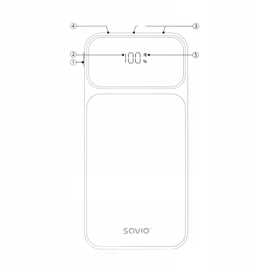 Wbudowany wyświetlacz – Monitoruj poziom naładowania