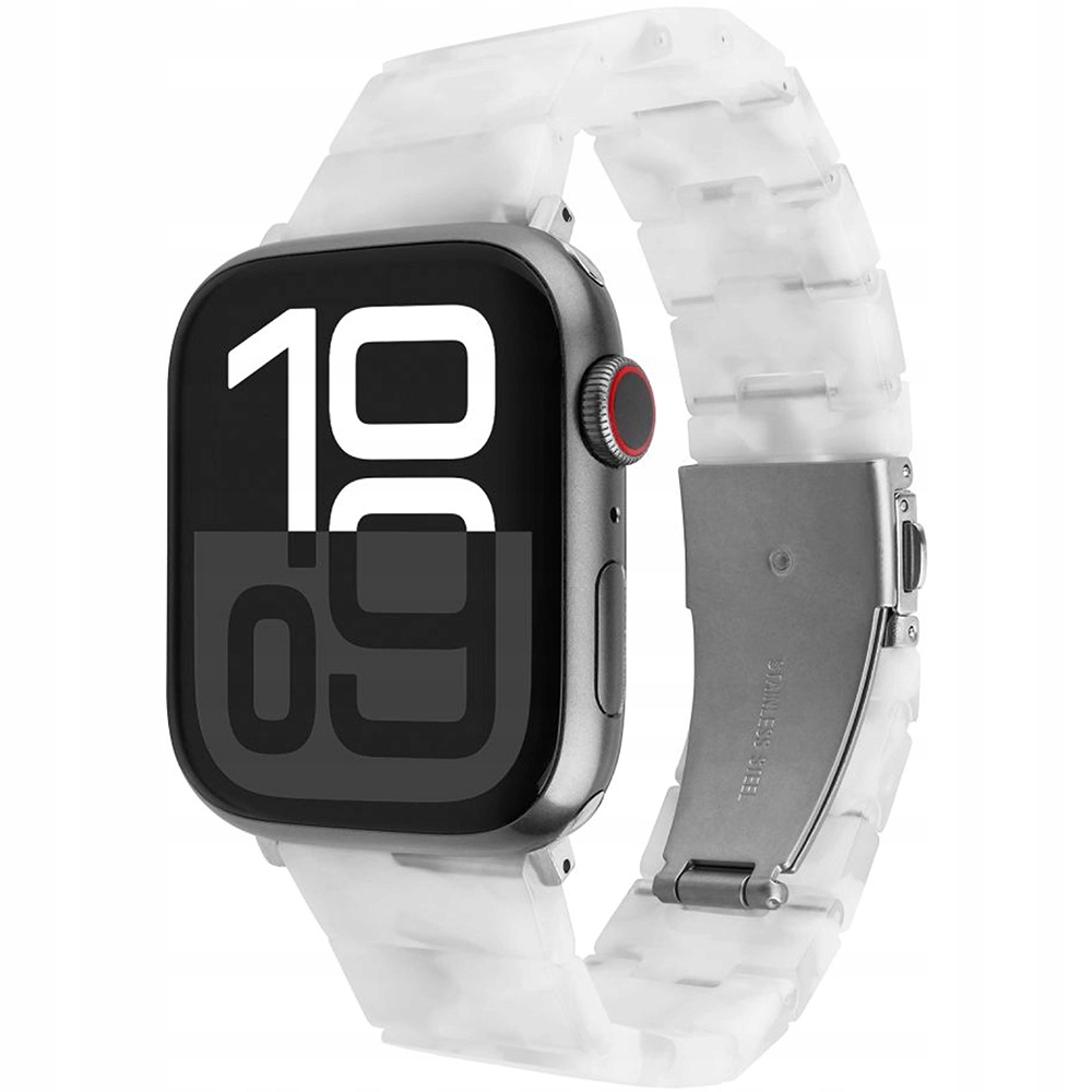 Pasek z żywicy FIXED Resin do zegarka Apple Watch 38/40/41 mm – Elegancja i komfort