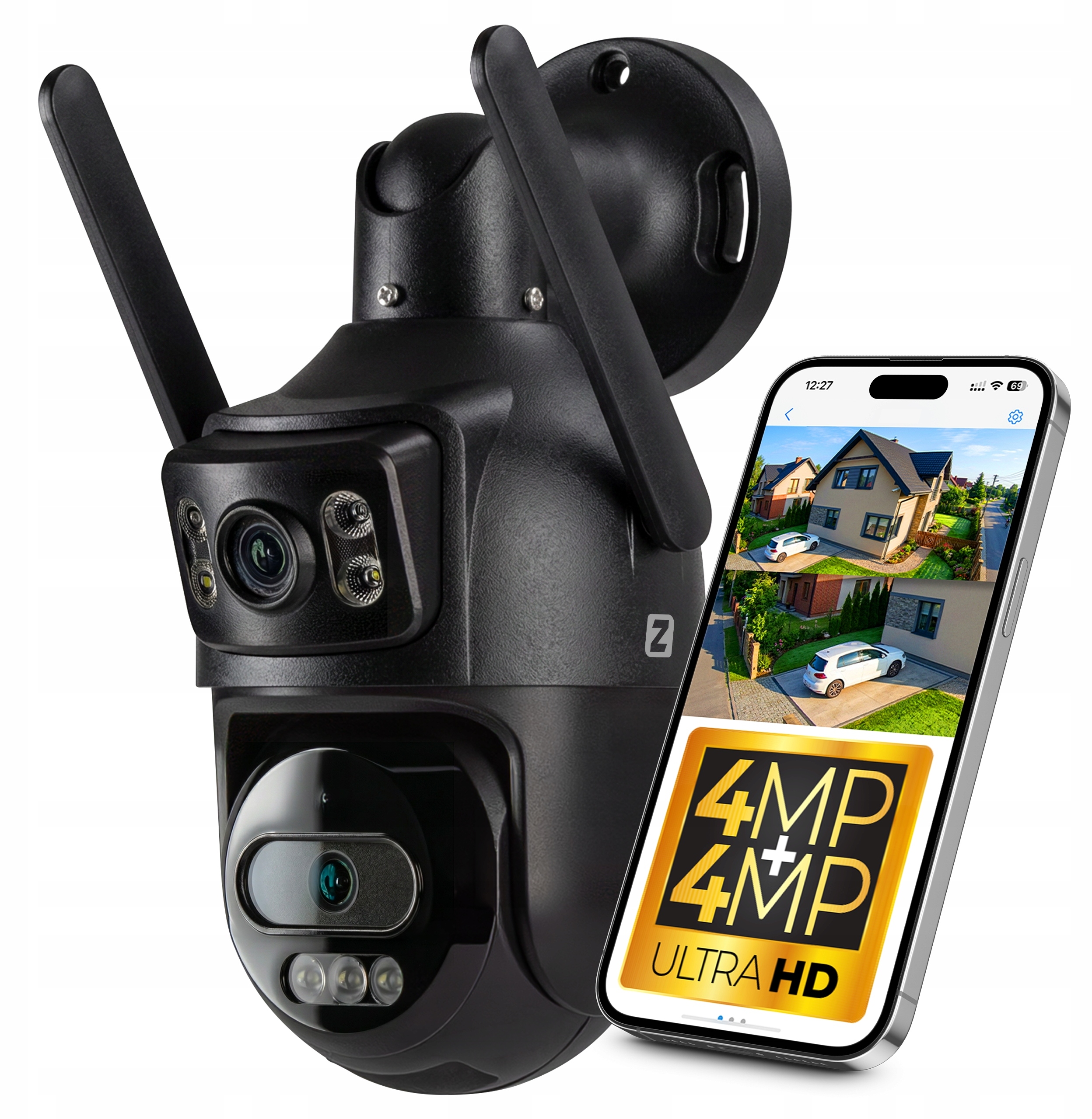 Kamera Zewnętrzna Obrotowa P44 DARK IP WIFI 2 x 4MPx – Nowoczesne rozwiązanie monitoringu