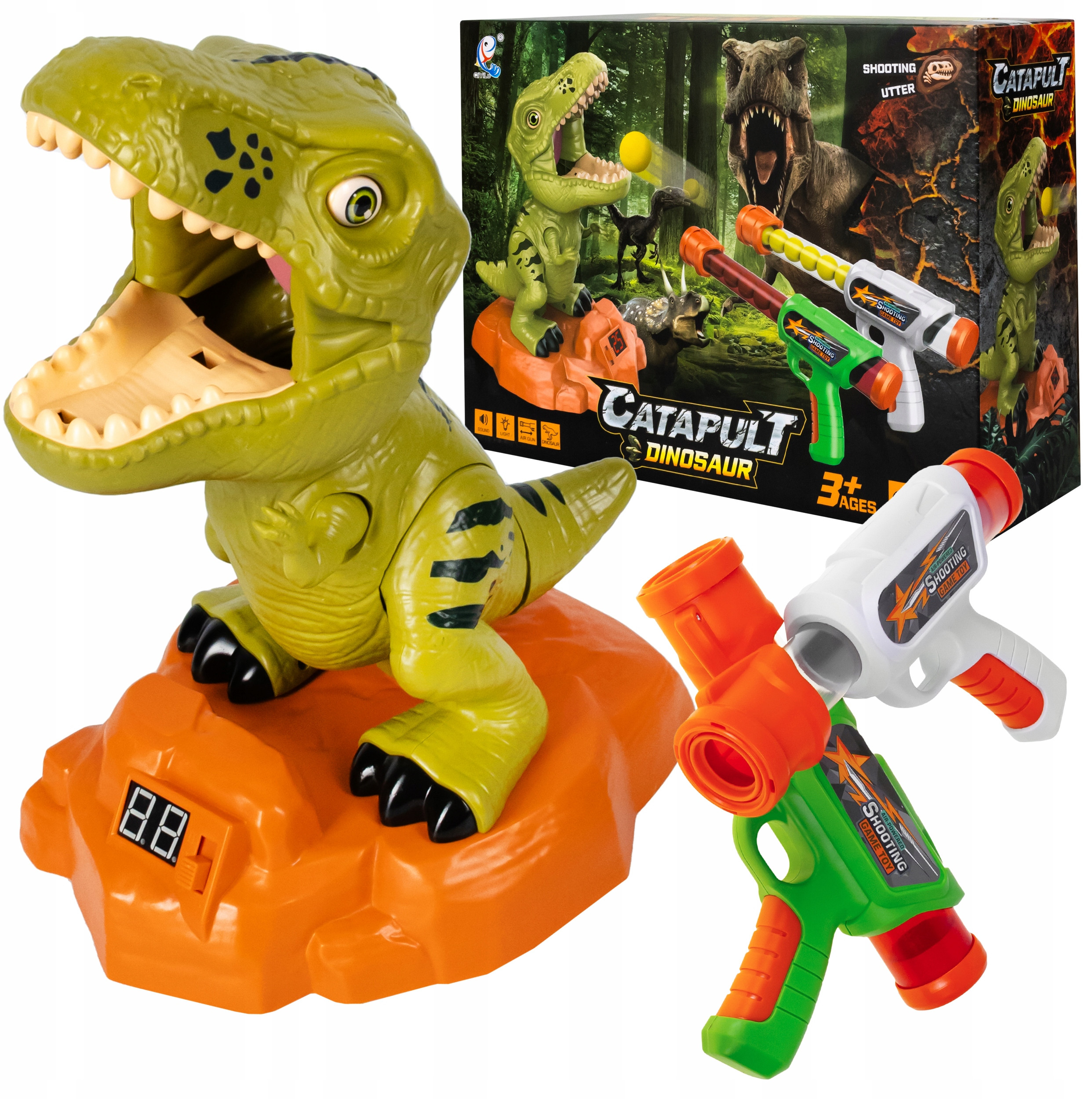 Gra Interaktywna Dla Dzieci Głodny Dinozaur Pistolet Kulki – Radość i zabawa dla całej rodziny
