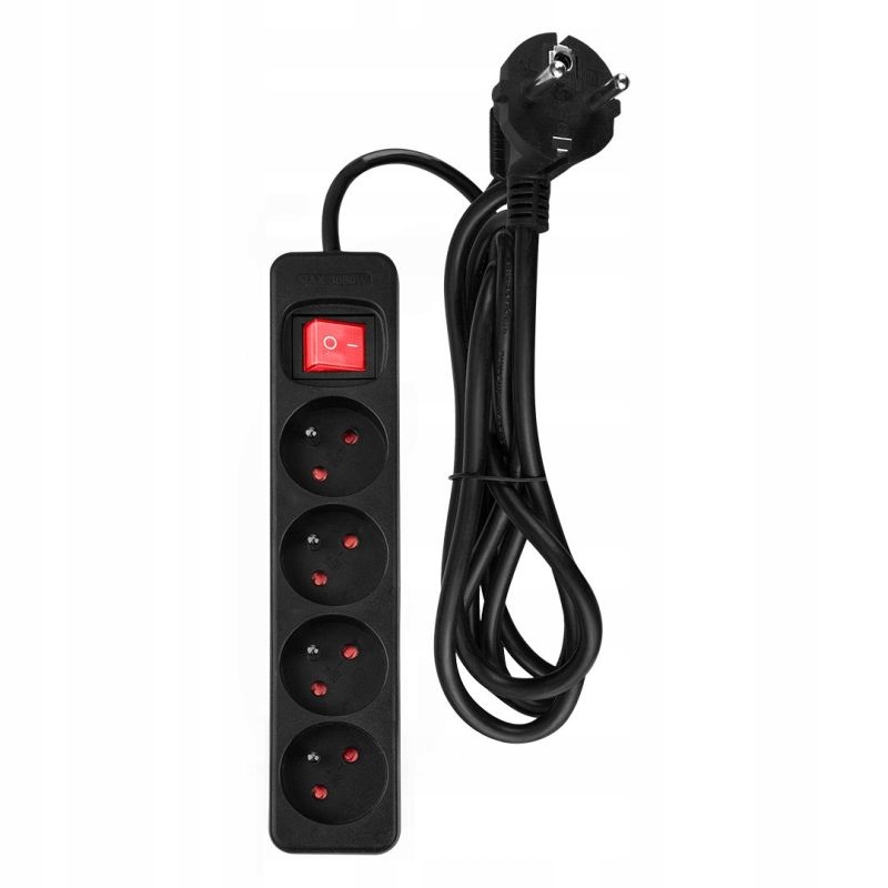 Przedłużacz listwowy NEO 1.5m, 3x1.5mm², 4G, czarny, ON/OFF – Niezbędne akcesorium do zasilania