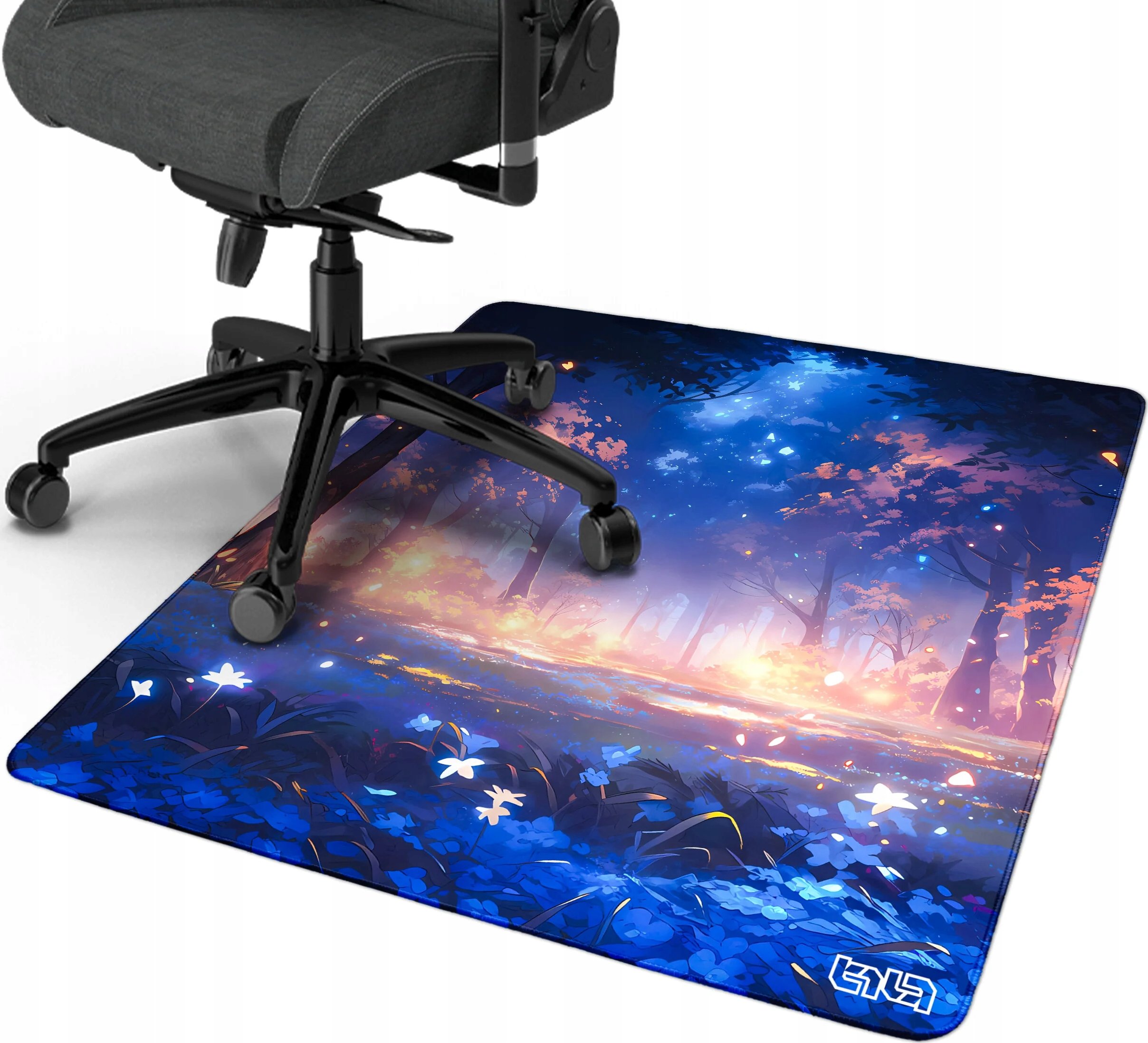 Mata pod Krzesło Magiczny Las 100x100 – Elegancja i funkcjonalność w Twoim biurze