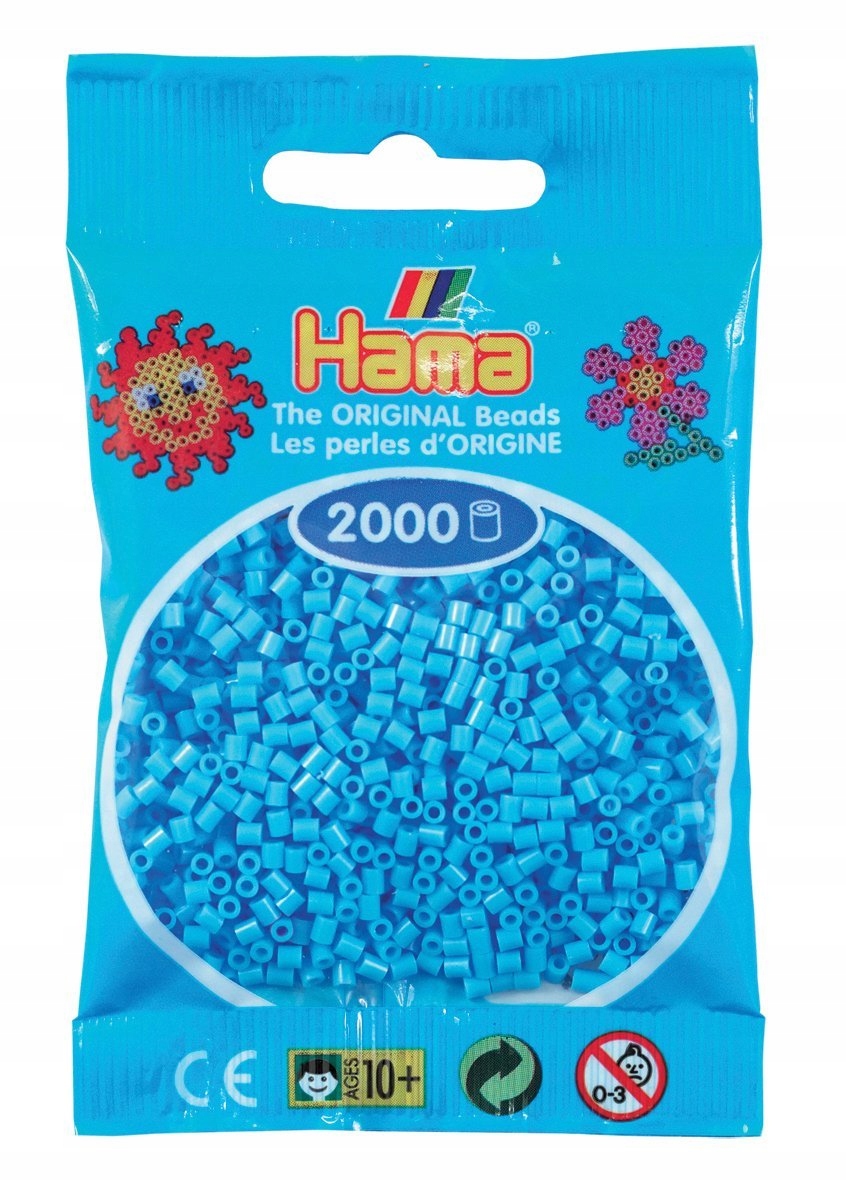 Hama mini beads 2000 pcs. pastel blue – Kreatywna zabawa dla każdego